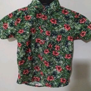 Craft Flow Voyage Hawaiian Shirt Toddler 3T Beach Sun Kids Button Up slim